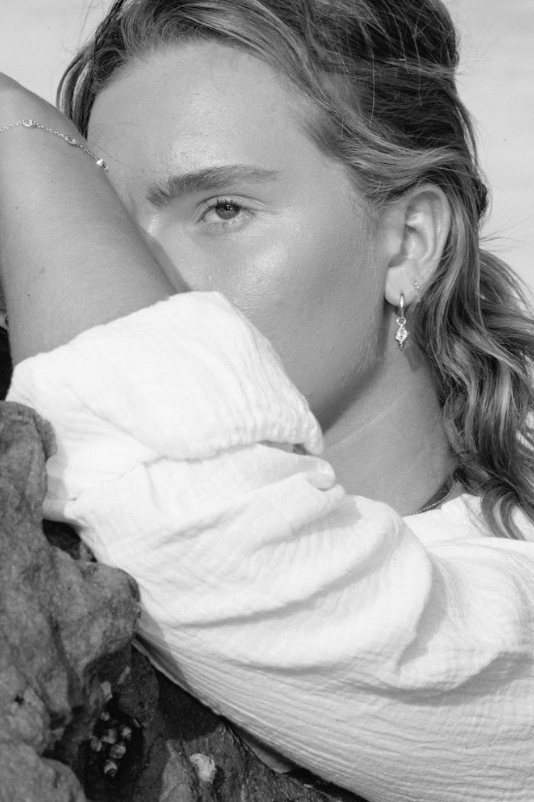 LIVV two way charm hoops, 925 silver