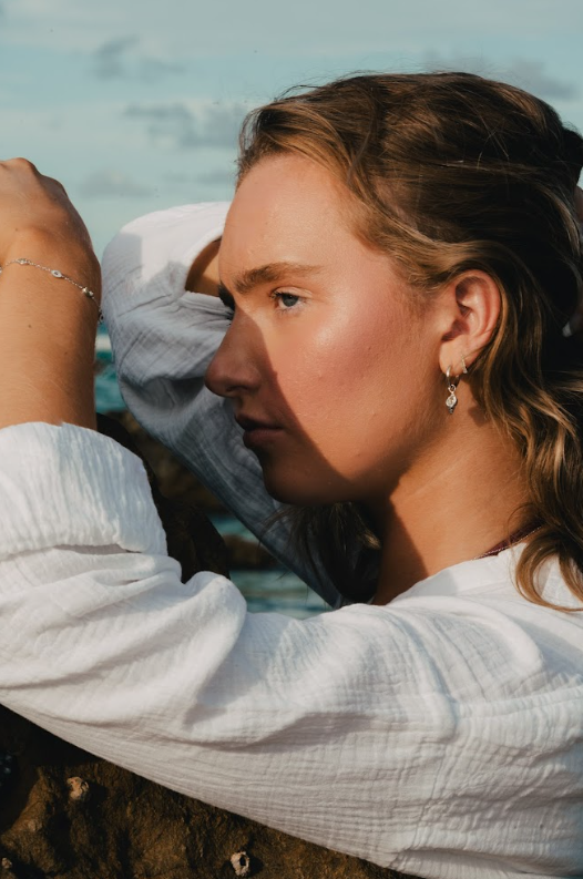 LIVV two way charm hoops, 925 silver