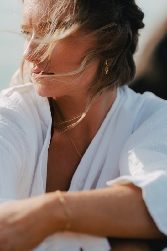 LIVV two-way charm hoops, 16k gold plating