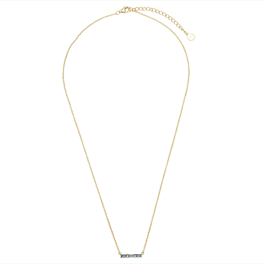 Lina Bar Necklace, 16k Gold Plated - Sunscorched Australia
