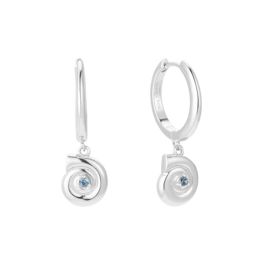 Lina Drop Hoops, 925 Silver - Sunscorched Australia