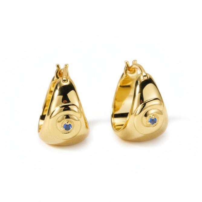 Lina Hoops, 16K Gold Plated - Sunscorched Australia