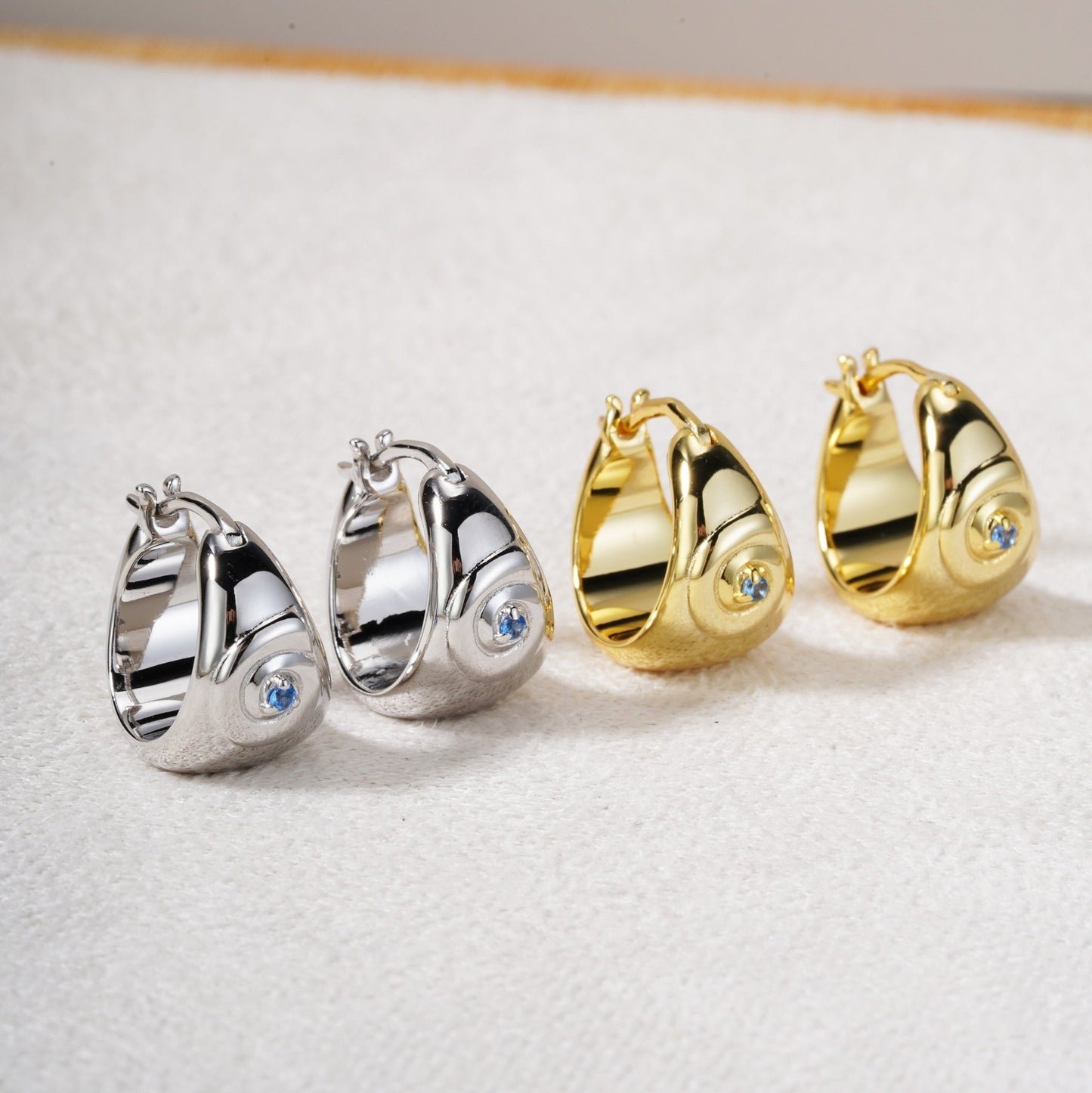 Lina Hoops, 16K Gold Plated - Sunscorched Australia